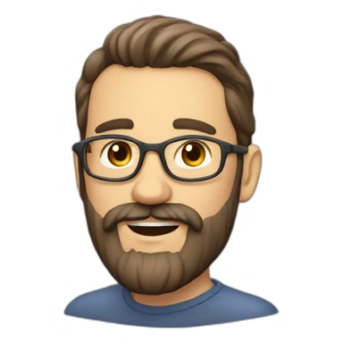 English teacher man bearded from Spain sticker