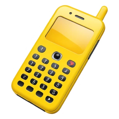 sarı cep telefonu sticker
