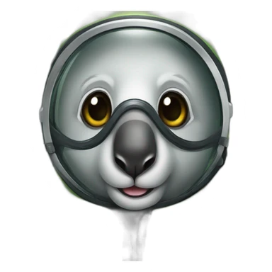 koala in rubber diving suit sticker