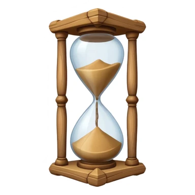 old medieval hourglass sticker