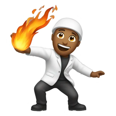 throwing science into a fire sticker