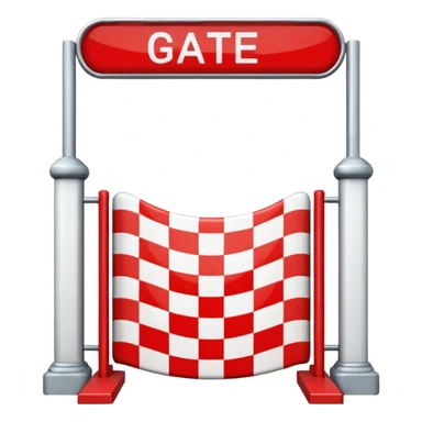 a race finish gate sticker