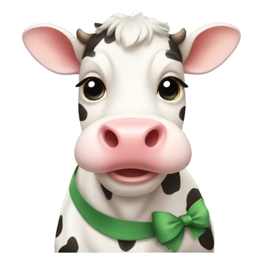 Cutest Cow with bow sticker