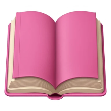 Make an open book, with normal colored pages, but a pink cover.
 sticker