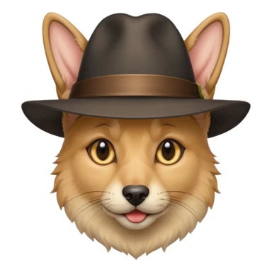 یه گربه که عکس کلاه روی سرش عکس یه سگ ژرمن شپرد  sticker