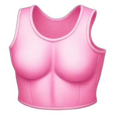 Pink chest piece sticker