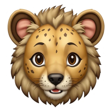 The hyena is something between a lion and a dog. A very subtle distinction.  sticker