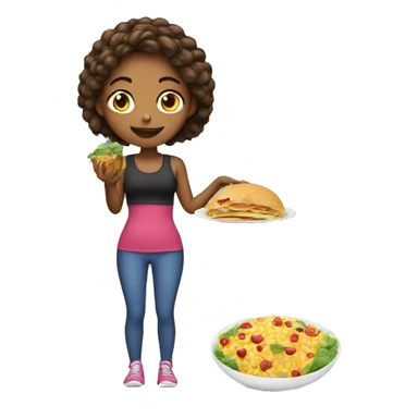 girl on a diet sticker