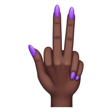 Doigt lever violet sticker