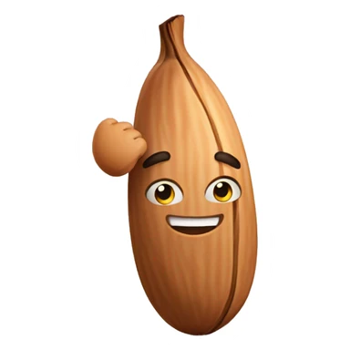 almond with Muscular arm sticker
