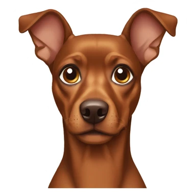 brown pinscher sticker