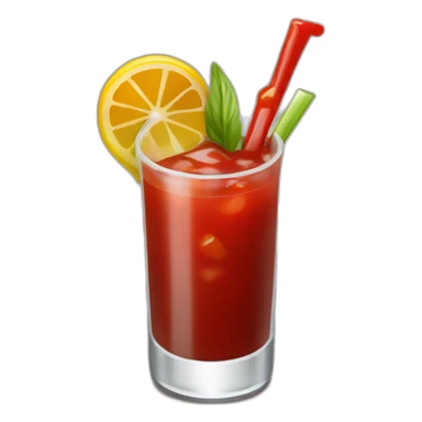 Bloody Mary cocktail sticker