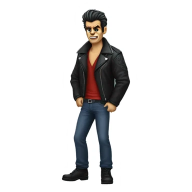 Greaser werewolf sticker