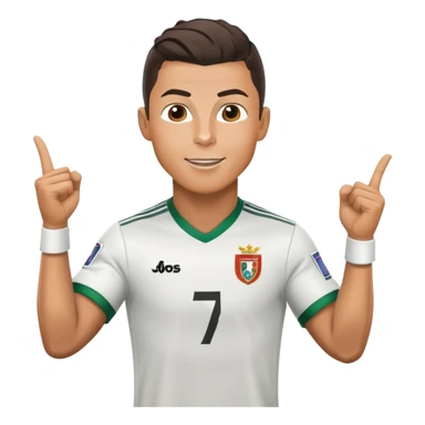 Cristiano Ronaldo soccer player celebrating a goal sticker