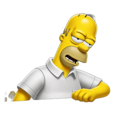 Homer simpson Metro-Goldwyn-Mayer sticker
