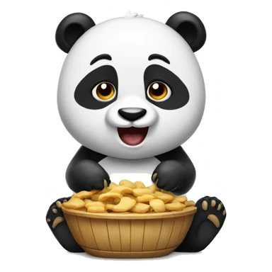 hungry panda sticker