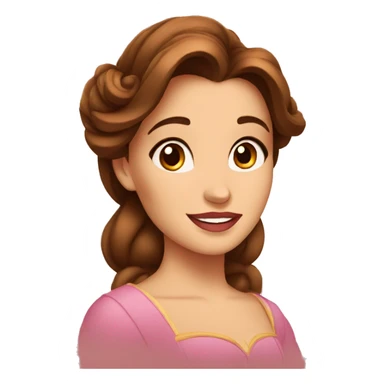 Belle from beauty and the beast  sticker