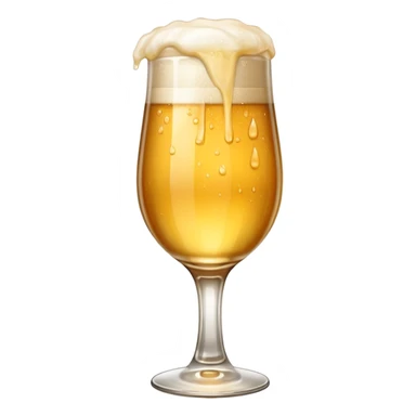 Beer glass half filled  sticker