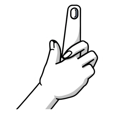 Hand with finger marked with voting ink sticker