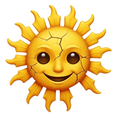Creepy sun bum logo sticker