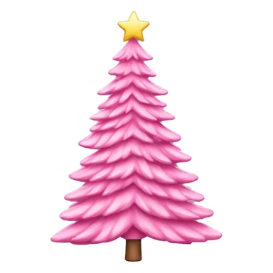 ￼Pink Christmas tree sticker
