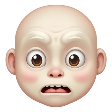 ugly face labubu sticker