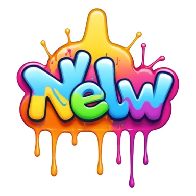 Graffiti the word New Sub sticker
