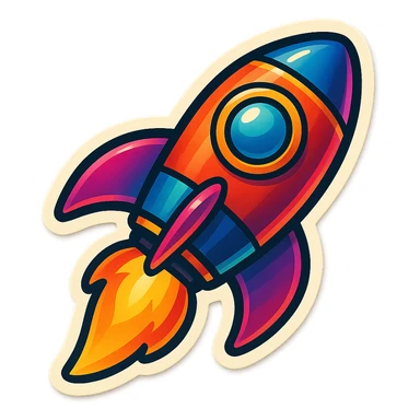 rocket sticker