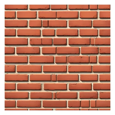 brick wall with red bricks sticker