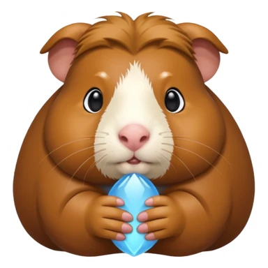 guinea pig god with a mole on the left side sticker