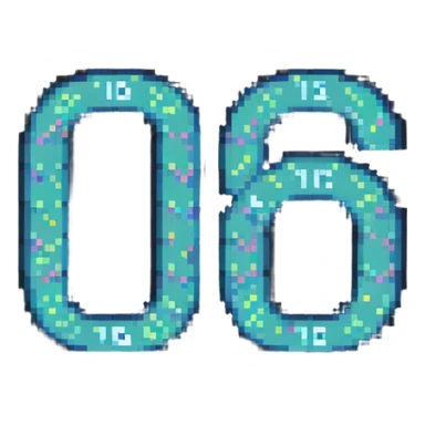number 100 with sparkles sticker