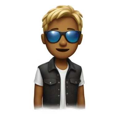 cool boy in sunglasses sticker