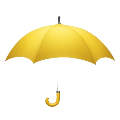 Yellow umbrella sticker