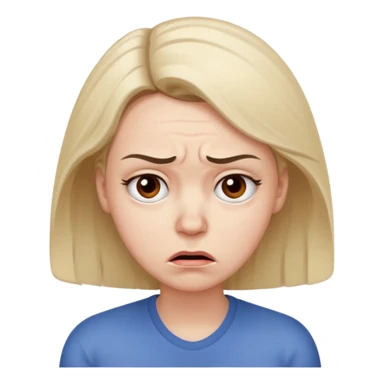 very stressed woman sticker