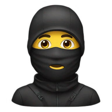 Balaclava boy sticker