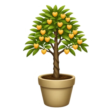 potted tree sticker