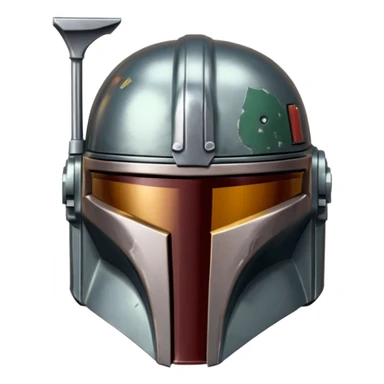 the mandolarian helmet sticker