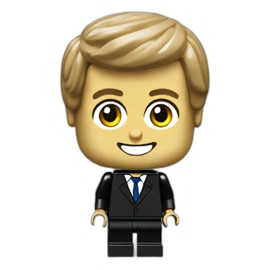 Emmanuel Macron Lego minifigurine sticker