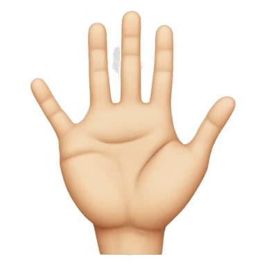 Hand with fingers forming a 6 sticker