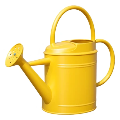 Yellow garden watering can sticker