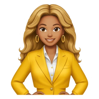 Beyonce with yellow outfit sticker