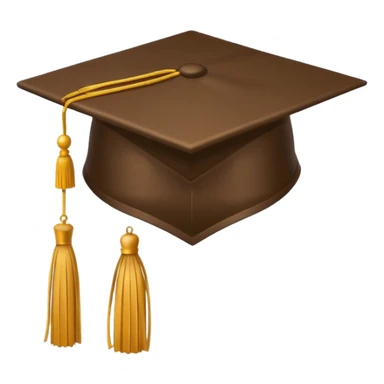 I want a brown graduation cap with 2025 on the tassel  sticker
