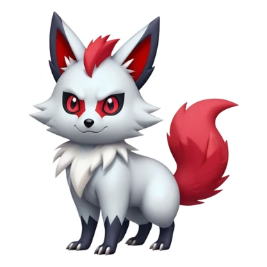 Epic Shiny Cool Cute Kawaii Zangoose-Zorua-Zoroark-Pokemon-fakemon-hybrid-animal Full Body  sticker