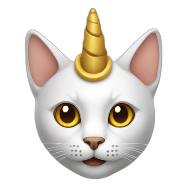 cat with horn sticker