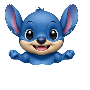Stitch in the pool sticker