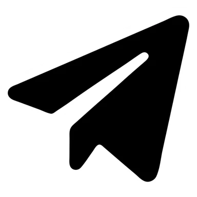 telegram logo solid filled icon sticker