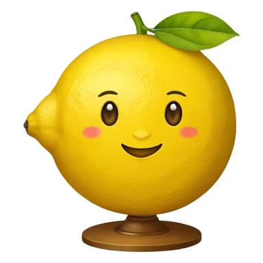 Globe in the shape of a lemon that says “7 Lemon” sticker