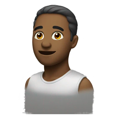 side perspective looking at me sticker