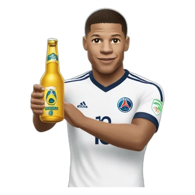 Mbappé bois bière sticker