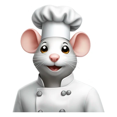 rat on chefs hat sticker
